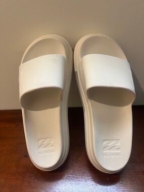 Billabong Cream Slide Sandals